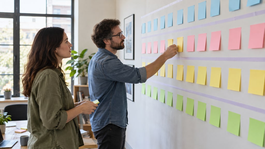 Esboço de planejamento e arquitetura de site para empresas
