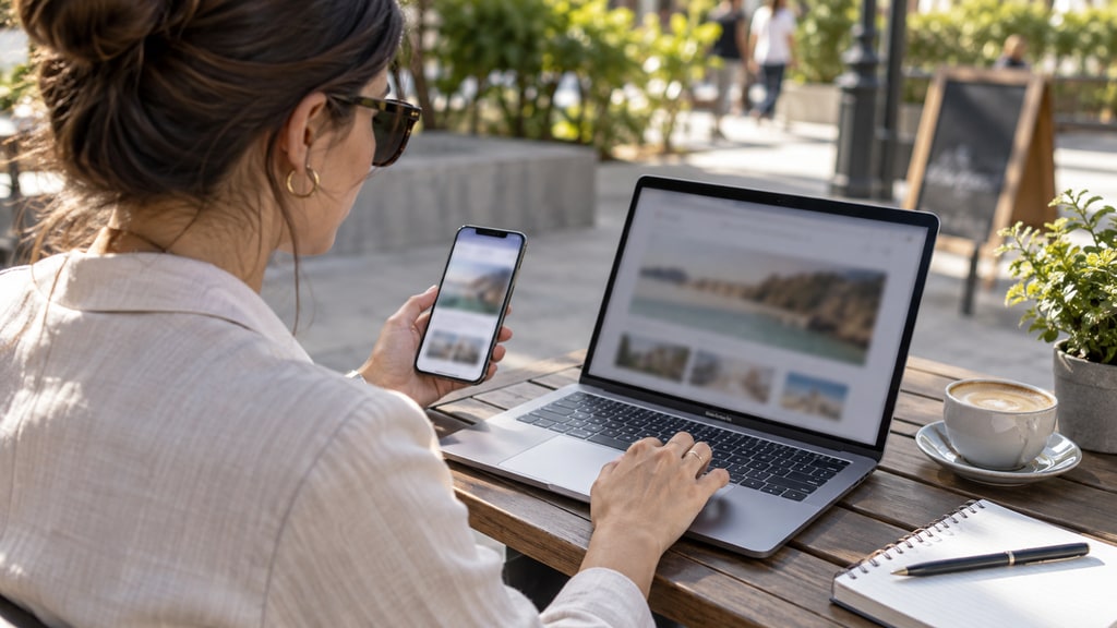 Testando usabilidade e conversão de site em dispositivo móvel